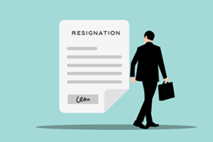 give resignation